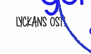 Lyckans ost - Textstämpel från Gummiapan 1,6*0,4 cm