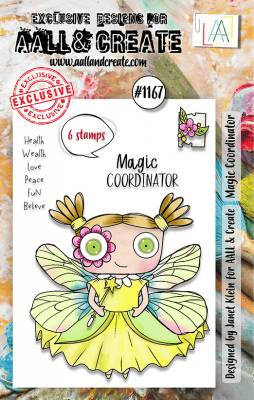 MAGIC COORDINATOR FAIRY CLEAR STAMP SET 1167 - Stämpelset med älva från AALL & Create A7