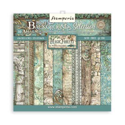 Magic Forest Maxi Background 12x12 Inch Paper Pack from Stamperia 30x30 cm
