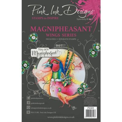 Magnipheasant bird clear stamp set from Pink ink studios