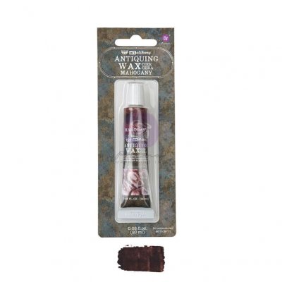 Mahogany Wax Paste Antiquing Wax - Brunrött vax från Finnabair Prima Marketing 20 ml