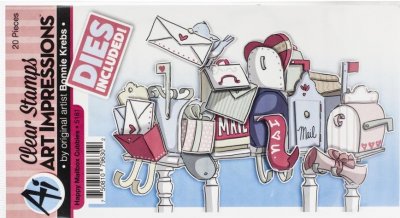 Mailboxes stamp and die set - Stämplar och stansmallar från Art Impressions