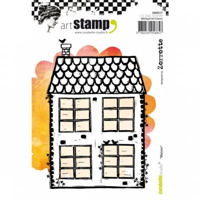 Maison house rubber stamp from Zorrotte / Carabelle Studio A6