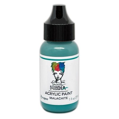 MALACHITE blue green heavy body acrylic paint from Dina Wakley Ranger ink 29 ml