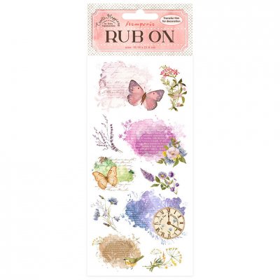 MANUSCRIPT Create Happiness Welcome Home Rub-On 4x8,5 from Vicky Papaioannou Stamperia