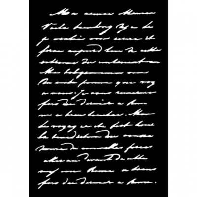Manuscript text stencil - Schablon med textmönster från Carabelle Studio