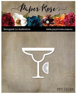 Margarita glass die - Stansmall med dryckestema från Paper Rose Studio 4,9x4,5 cm