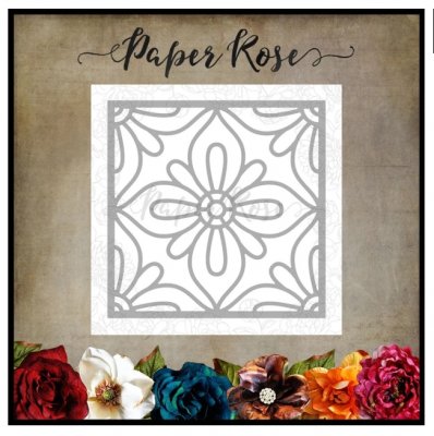 Maroccan square layer die 1 - Kvadratisk stansmall med vackert mönster från Paper Rose Studio 13*13 cm