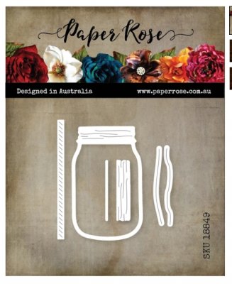 FÖRBESTÄLLNING - Mason jar die set - Stansmallar med burk från Paper Rose