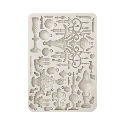 Masquerade Silicon Mould Candle Holders - Gjutform med stearinljus, ljushållare m m från Stamperia A5