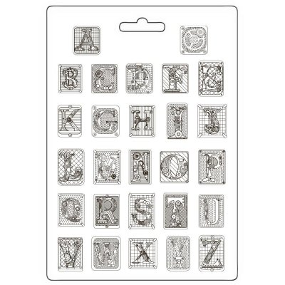 Master Of Magic, Alphabet soft mould from Stamperia A4