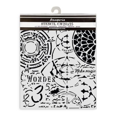 Master Of Magic, Gotchic Texture stencil - Schablon från Stamperia 20x25 cm