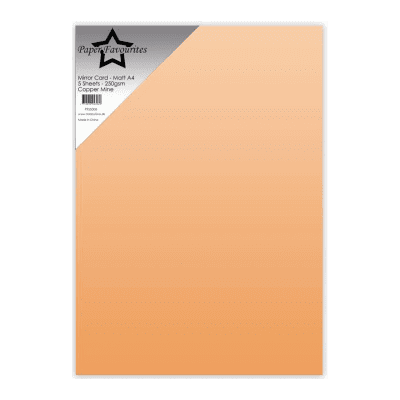 MATTE COPPER MINE mirror card 250gsm from Paper Favourites A4