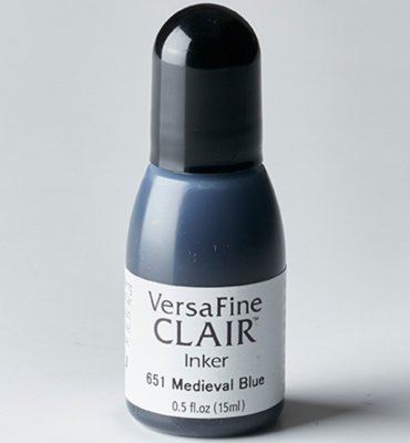 MEDIEVAL BLUE reinker - Blått påfyllningsbläck från VersaFine Clair