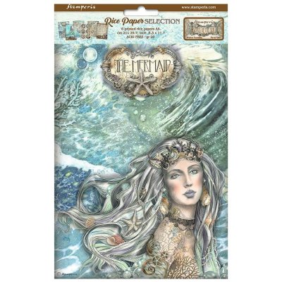 Mermaid SONGS OF THE SEA rice paper - Rispapper med sjöjungfru from Stamperia A4