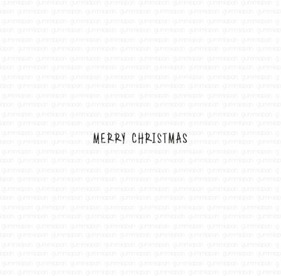 Merry Christmas Engelsk god jul-stämpel från Gummiapan ca 2,5 mm höga