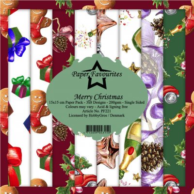 MERRY CHRISTMAS paper pack 6x6 from Paper Favourites 15x15 cm