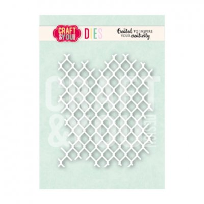 MESH die - Nätstansmall från Craft & You 8,4 cm x 10,2 cm