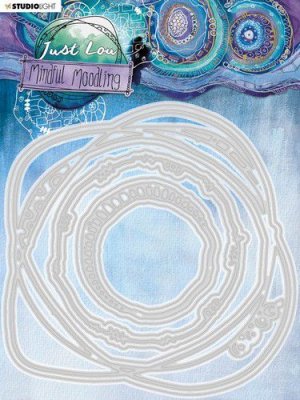 Mindful Moodling doodle circle die set 29 - Stansmallar med cirklar från Studio Light 14,7x14,7 cm