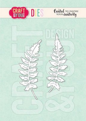 Mini Ferns CW150 die set - Stansmallar med ormbunksblad från Craft & You