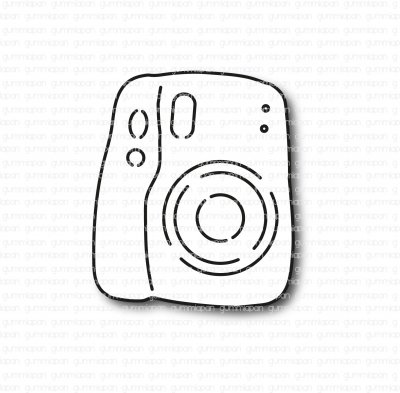 Mini polaroid camera die from Gummiapan 1,15x1,36 cm