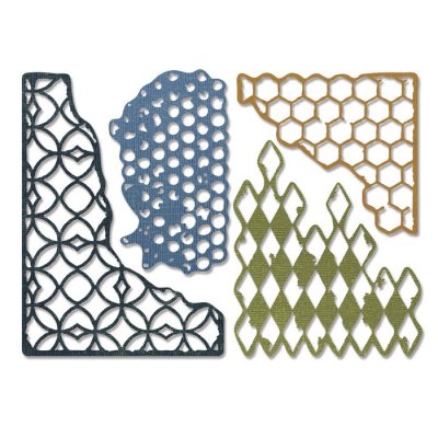 MIXED MEDIA pattern die set #1 - Mönsterstansmallar från Tim Holtz Sizzix