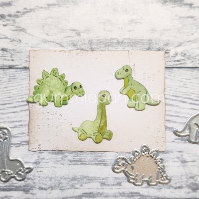 PLUSHIE ANIMAL DIE SET DINO from Gummiapan 20 x 20,5 mm, 18,5 x 24 mm, 26 x 17,5 mm