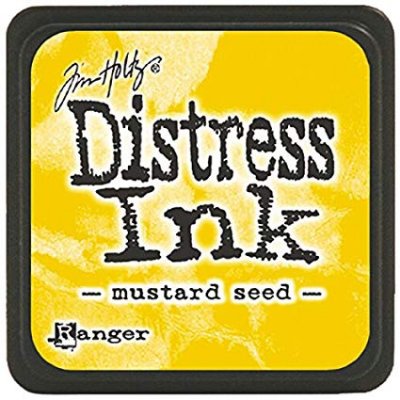 mustard seed, distress ink, tim holtz