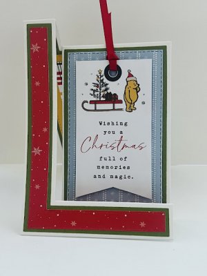 GRAND CHRISTMAS WINNIE THE POOH clear stamp set - Stämpelset med Nalle Puh från Echo Park A6