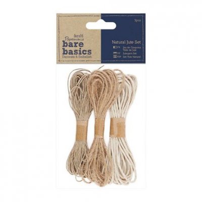 NATURAL JUTE STRING set - Jutesnöre från Docrafts Papermania