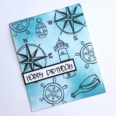 Doodlad kompass - Stämpel från Gummiapan 7,3*7,4 cm