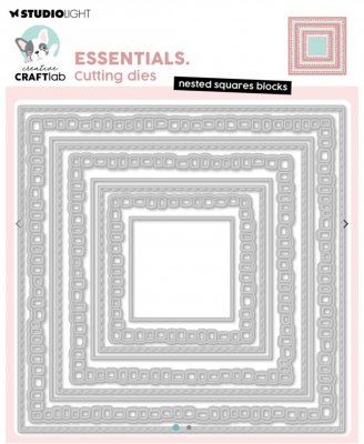 NESTED SQUARES blocks cutting die set from Studio Light