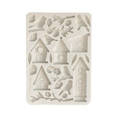 NESTS AND BIRDS silicone mould from Stamperia A5
