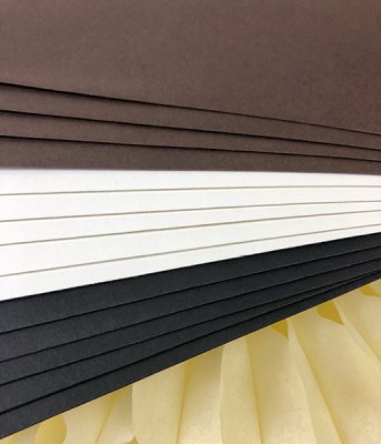 Black and white neutral slimline envelopes from Picket fence studios 10,4x24,1 cm