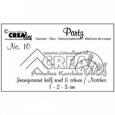 Notches arrow and half circle die set - Stansmallar att göra skåror med från CreaLies