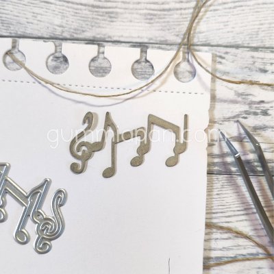Notes die set NOTER from Gummiapan ca 39x24 mm