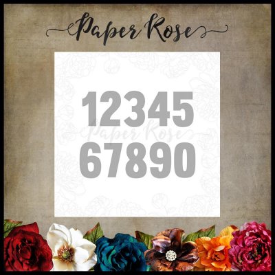 Numbers die set - Stansmallar med siffror från Paper Rose Studio