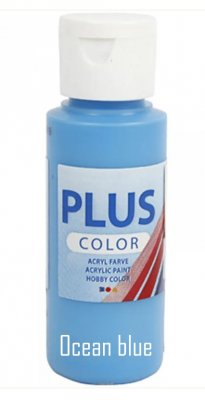 OCEAN BLUE havsblå akrylfärg från Plus Color 60 ml