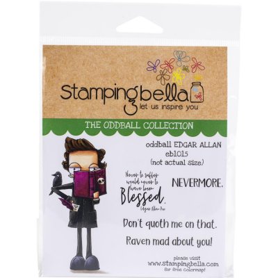 FÖRBESTÄLLNING - Oddball Edgar Allan Poe rubber stamp set - Stämpelset med författare från Stamping Bella