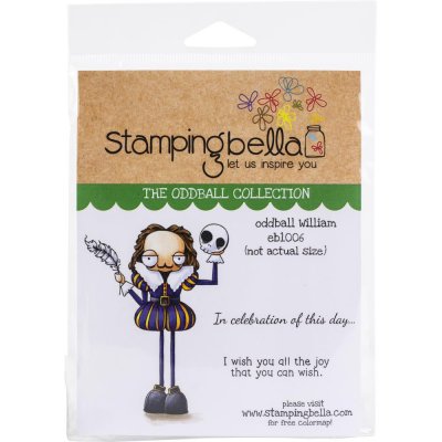 Oddball William rubber stamp - Stämpel med författare från Stamping Bella