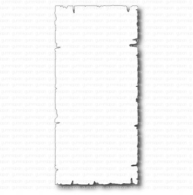 Old Rectangle-stansmall till Gummiapans SlimLine kort 6,5x14 cm