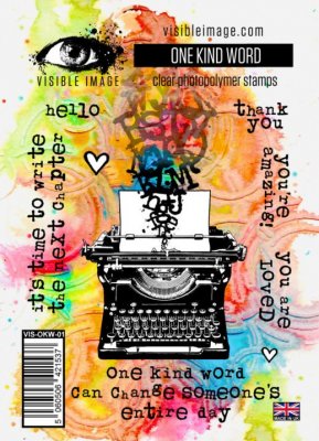 ONE KIND WORD clear stamp set from Visible image A6