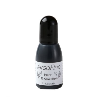 Onyx black pigment ink reinker - Påfyllningsflaska till svart stämpeldyna från VersaFine
