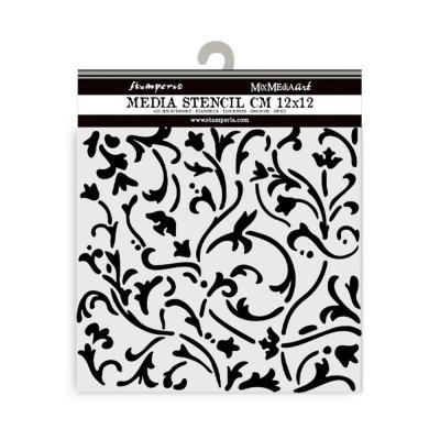 Stamperia Masquerade Thick Stencil 12x12 cm Ornaments - Schablon från Stamperia 12x12 cm