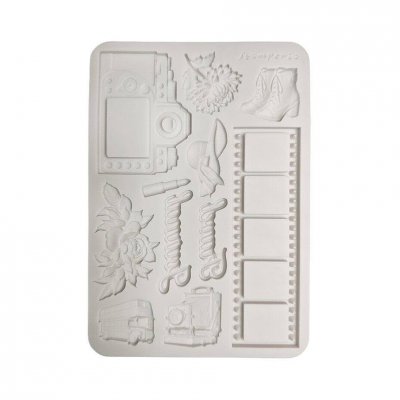 PHOTOGRAPHY OUR WAY SILICONE MOULD - Gjutform med kameratema från Stamperia A5