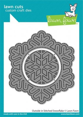 Outside In Stitched Snowflake Die set from Lawn Fawn