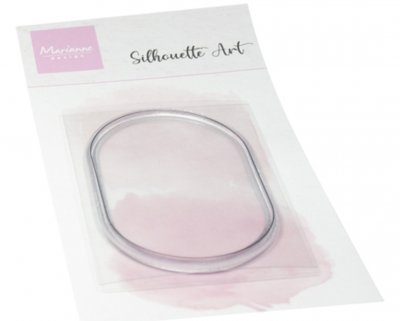 OVAL FRAME clear stamp from Marianne Design 44 x 70 mm