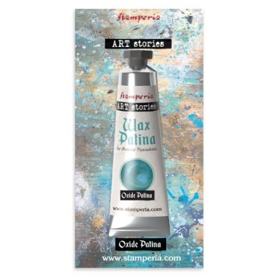 BLUEISH OXIDE PATINA WAX - Blåaktigt vax från Stamperia