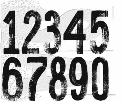 PAINT BY NUMBERS cling mount rubber stamp set from Tim Holtz Stamper's Anonymous