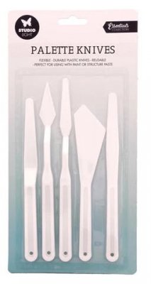 PLASTIC PALETTE KNIFE SET - Palettknivset i plast från Studio Light